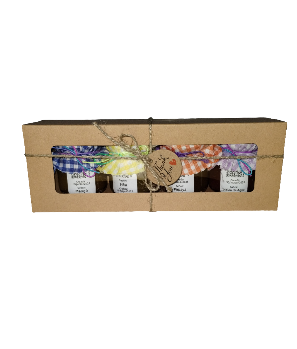 Mangó, Piña, Papaya , Melón de Agua ~ Caja de Surtidos Sencilla