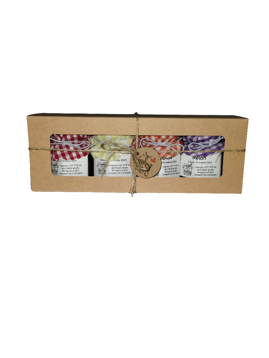 Guayaba, Guineo, Papaya,
Melón de Agua - Caja de Surtido Sencilla