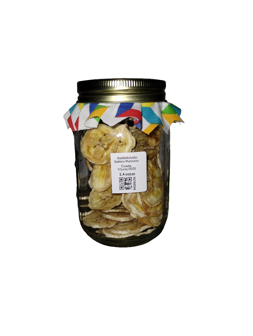 Guineo Deshidratado Natural – Fruta Fresca | Del Palo Al Pote