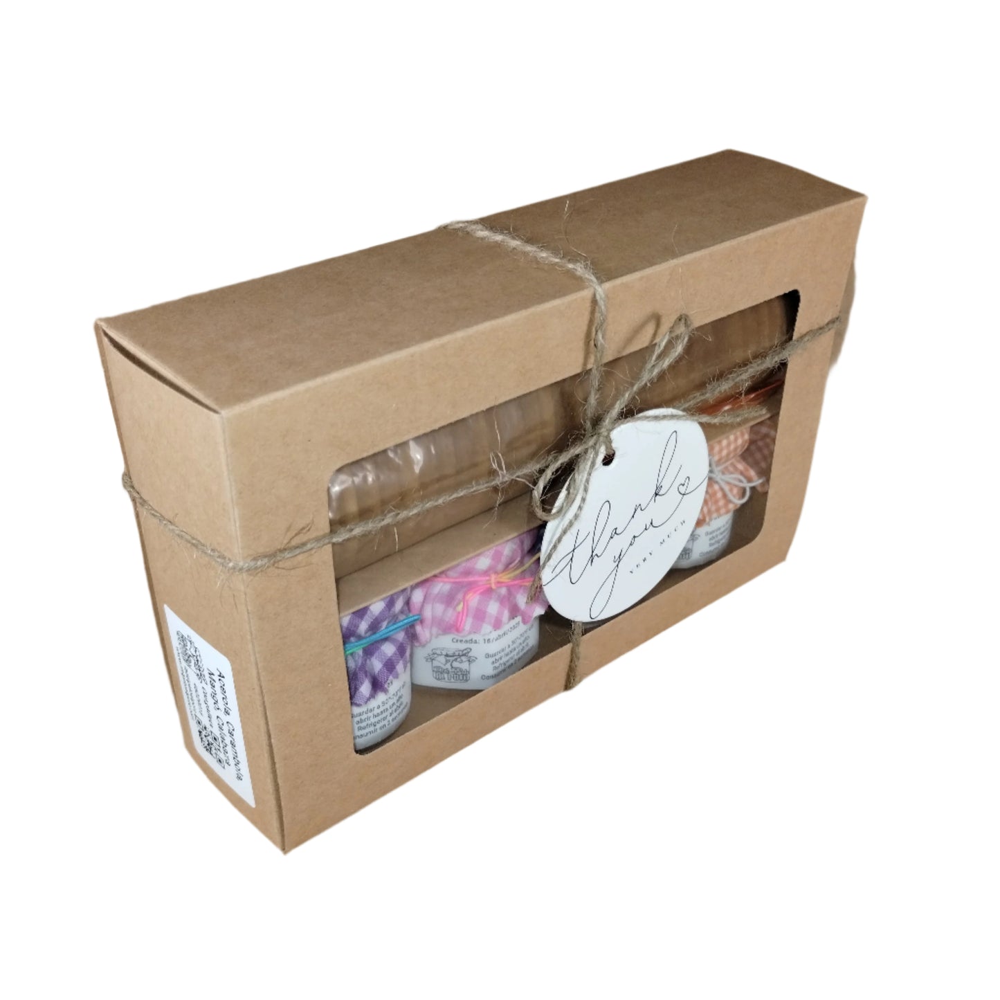Acerola, Carambola, Mangó, Calabaza - Caja de Surtido de Mermeladas con Galletas y Cuchara