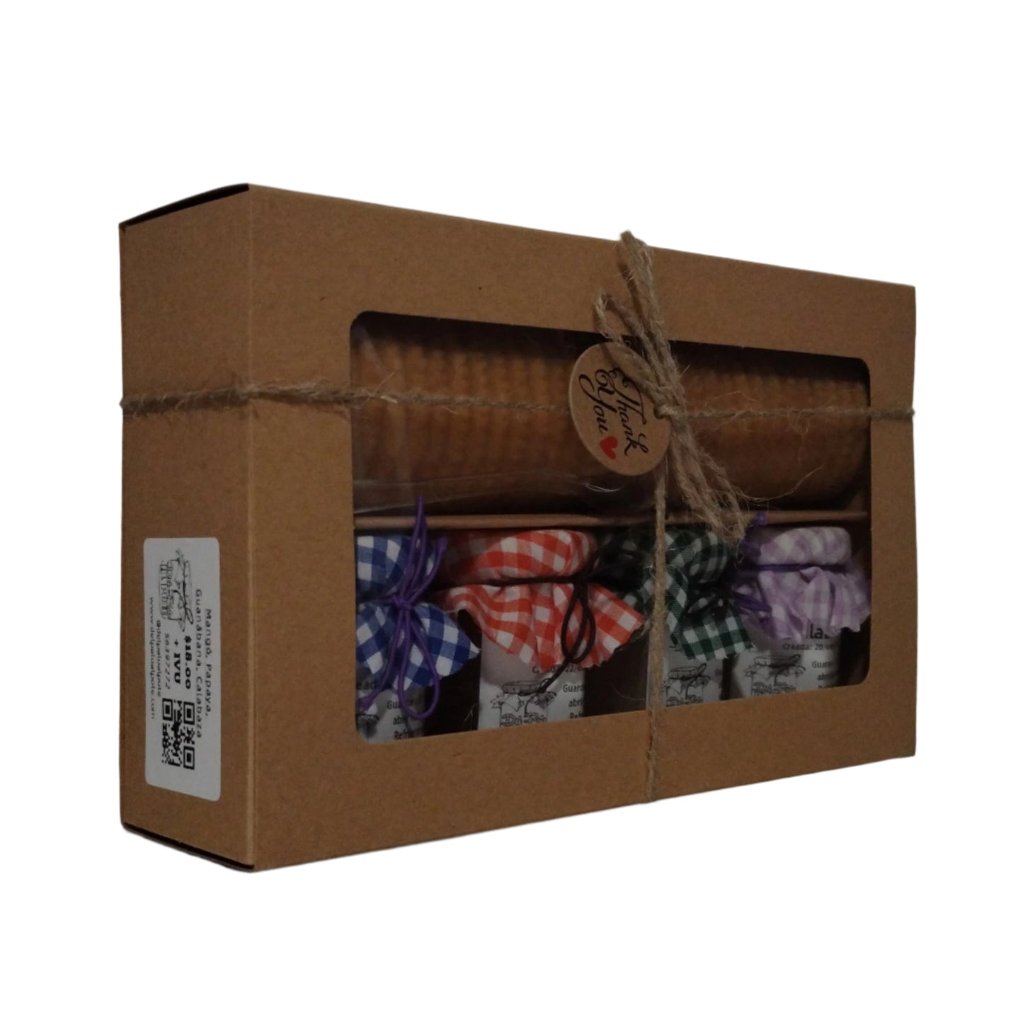 (Mangó, Papaya, Guanábana, Calabaza ) Caja de Regalo con Galletas