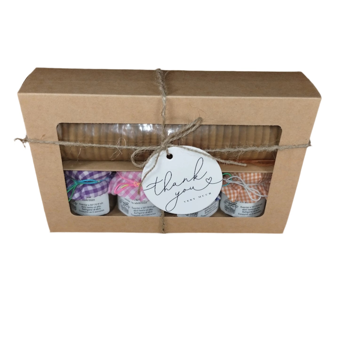 Acerola, Carambola, Mangó, Calabaza - Caja de Surtido de Mermeladas con Galletas y Cuchara