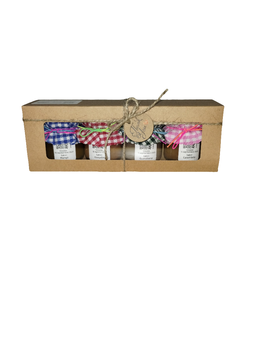 Mangó, Guayaba, Guanábana, Carambola ~ Caja de Surtidos Sencilla