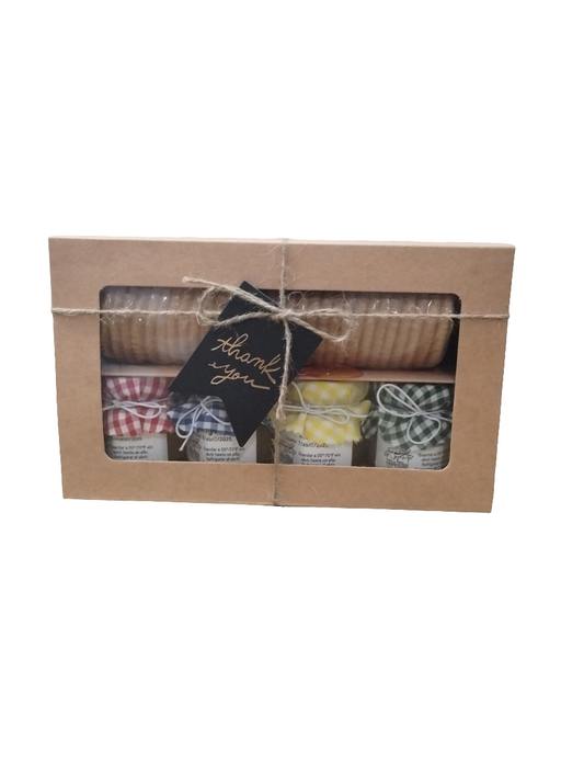 Guayaba, Mangó, Piña, Guanábana ~ Caja de Surtidos con galletas y cucharita