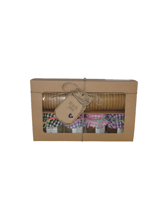 Guanábana, Mangó, Carambola, Acerola ~ Caja de Surtidos con galletas y cuchara