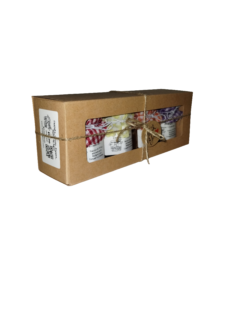 Guayaba, Guineo, Papaya, 
Melón de Agua - Caja de Surtido Sencilla