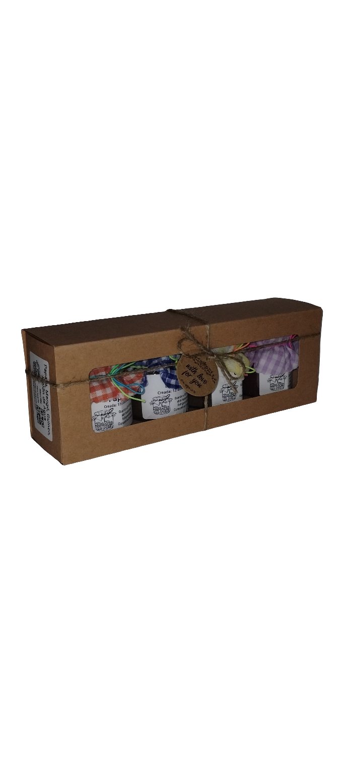 Papaya, Mangó, Guineo, Melón de Agua ~ Caja de Surtidos Sencilla