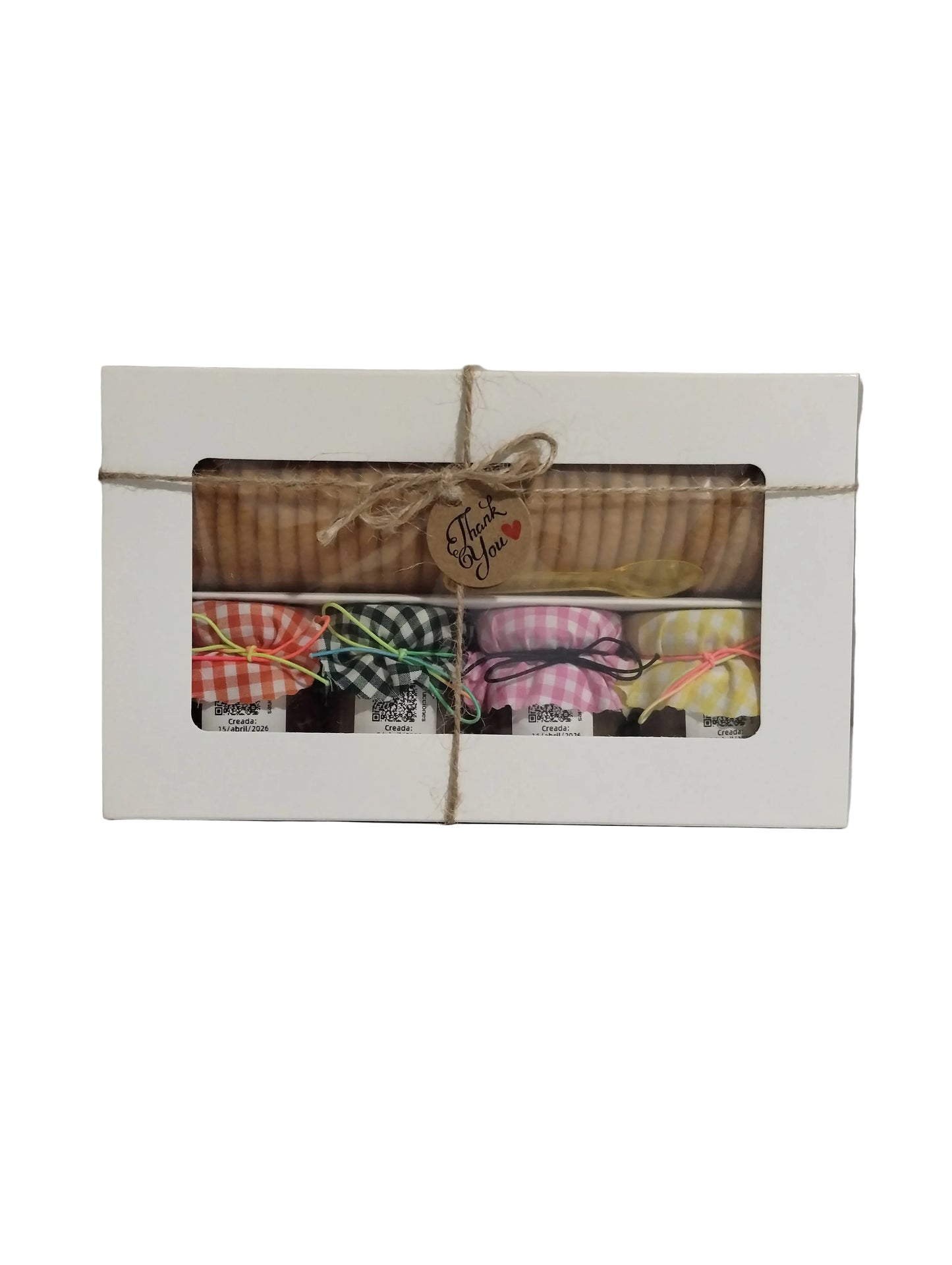 Lechosa, Guanábana, Carambola, Guineo ~ Caja de Regalo con Galletas