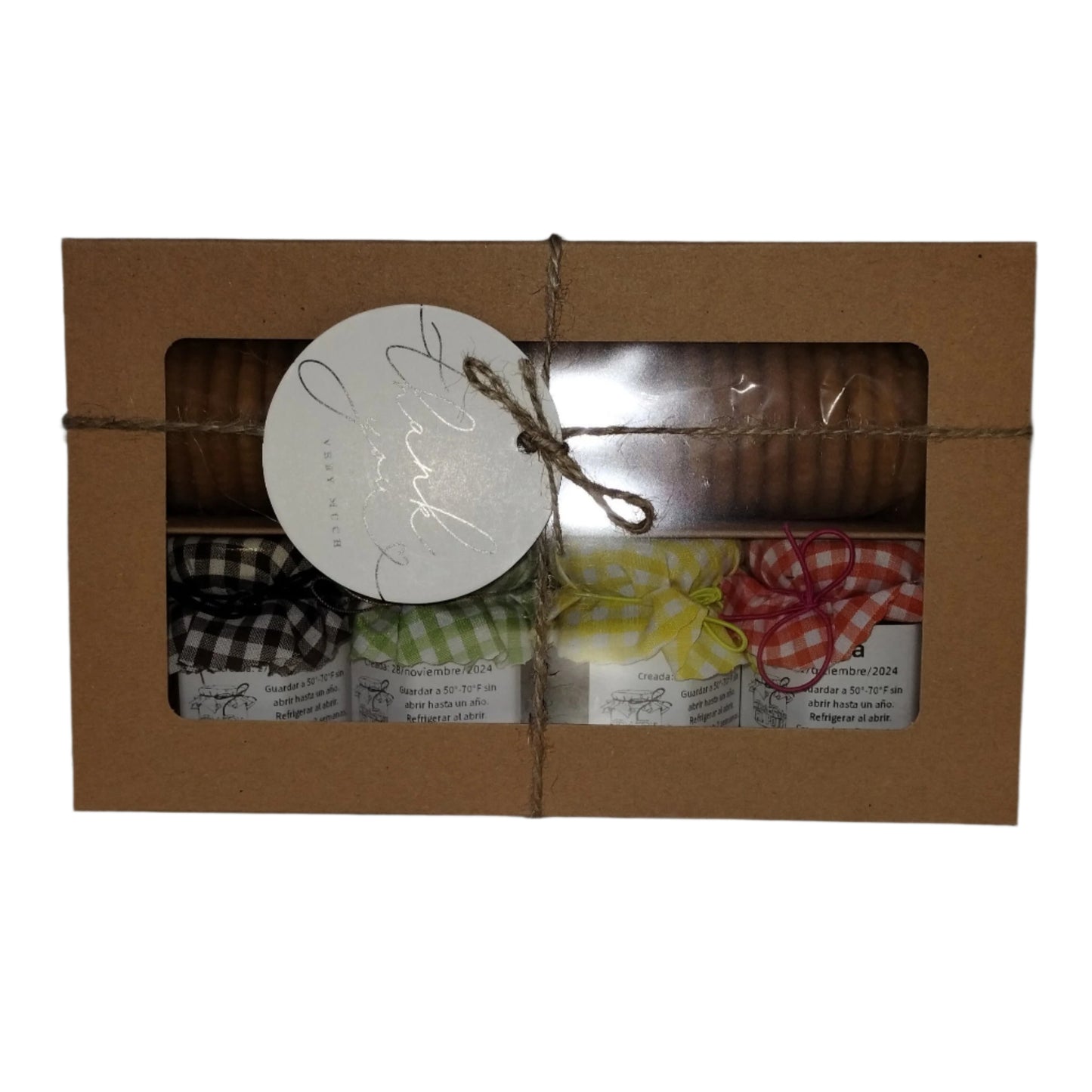 (Guayaba, Guanábana, Jobo, Papaya) Caja de Regalo con Galletas
