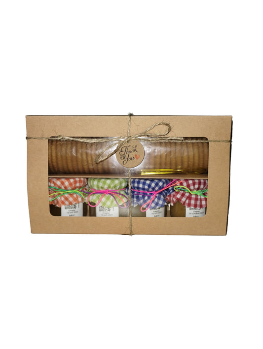 Lechosa, Jobo, Mangó, Guayaba - Caja de Regalo con Galletas