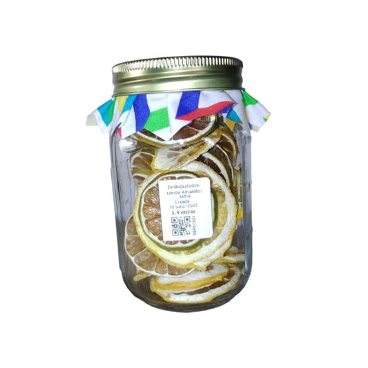 Frutas Deshidratadas – Limón Amarillo y Lima Natural | Del Palo Al Pote