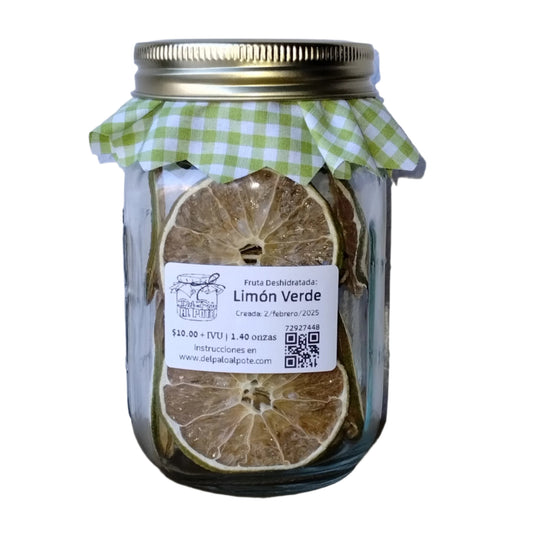 Frutas Deshidratadas (Limón Verde) frasco16
