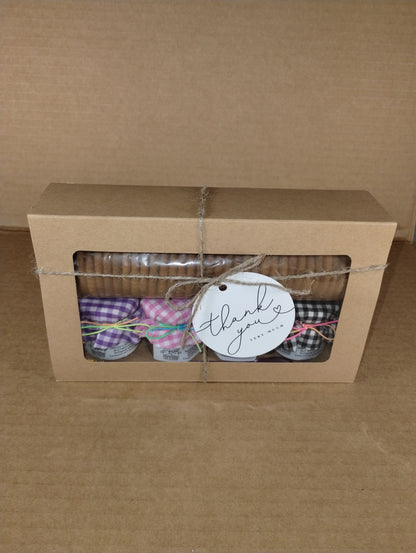 Acerola, Carambola, Mangó, Tamarindo - Caja de Surtido de Mermeladas con Galletas y Cuchara